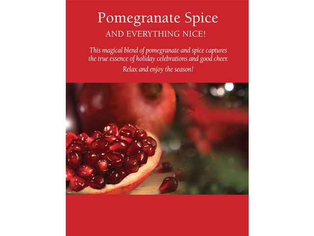 "Pomegranate Spice" Framable Shelf Talker 8.5 x 11 (11119)